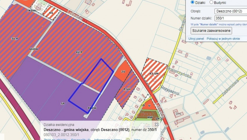 Działka Sprzedaż Deszczno