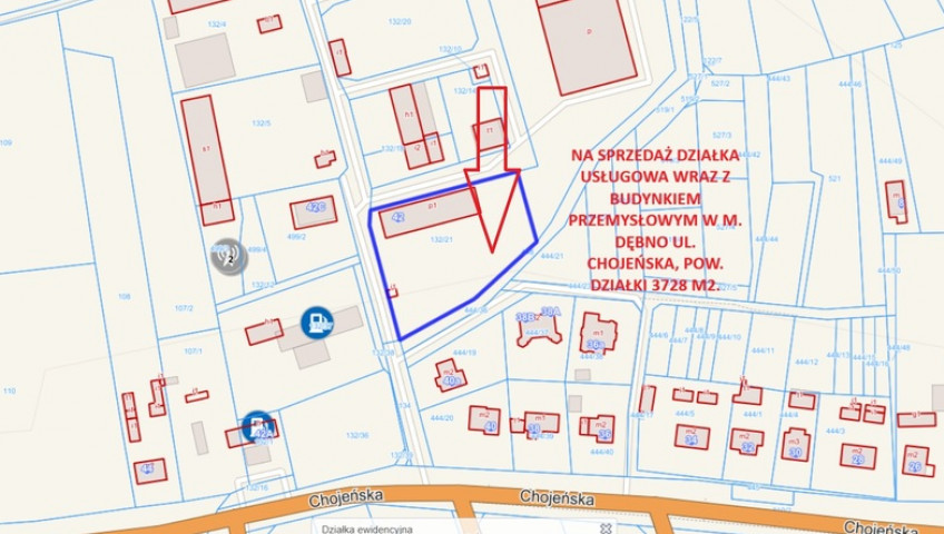 Obiekt Sprzedaż Dębno Chojeńska