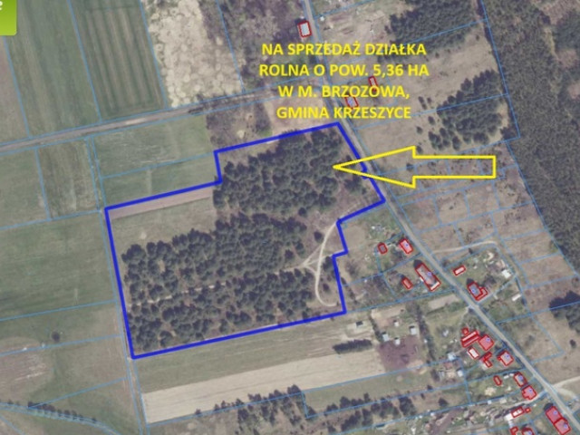 Działka Sprzedaż Brzozowa