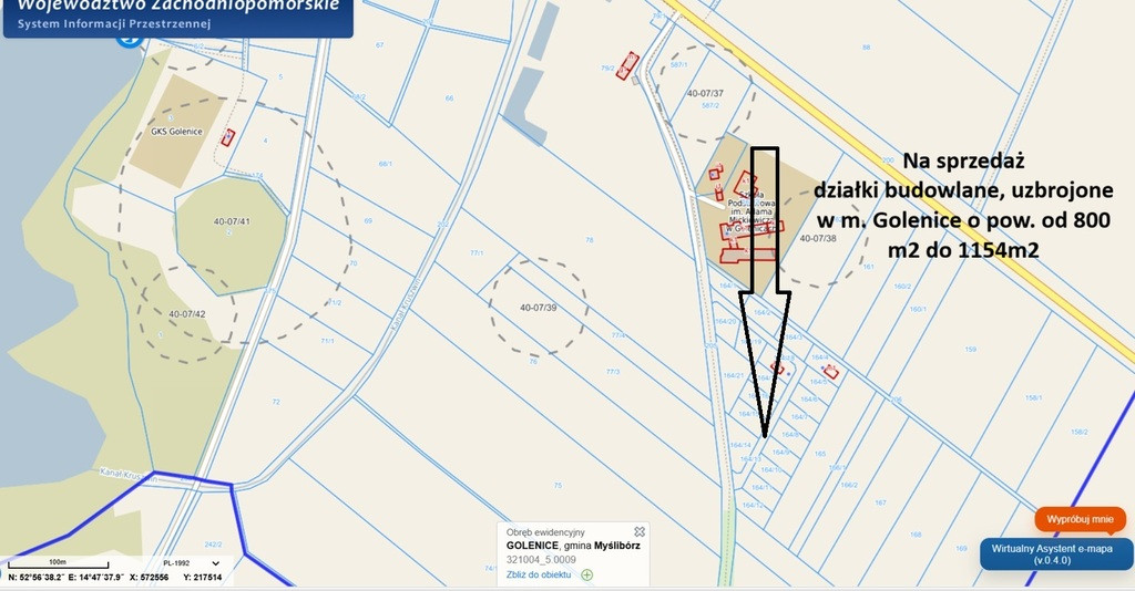 Działka Sprzedaż Golenice